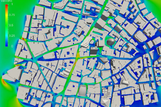 CFD simulation of London