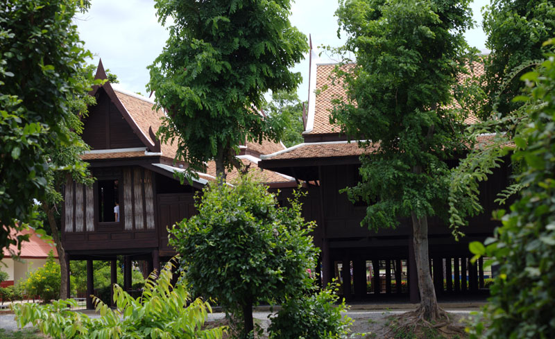 Traditional Thai building style suitable for local climate
