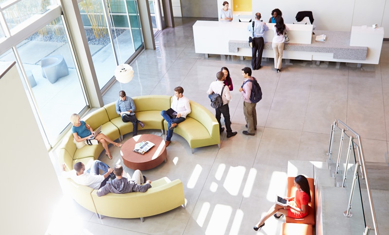 office reception area