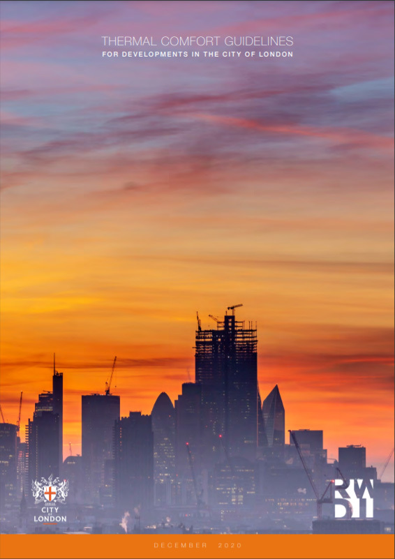 Cover of thermal comfort guidelines document for City of London