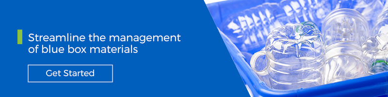 Streamline the management of blue box materials