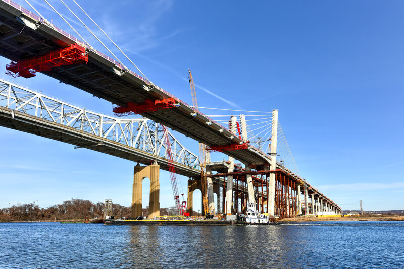 Goethals bridge under construction